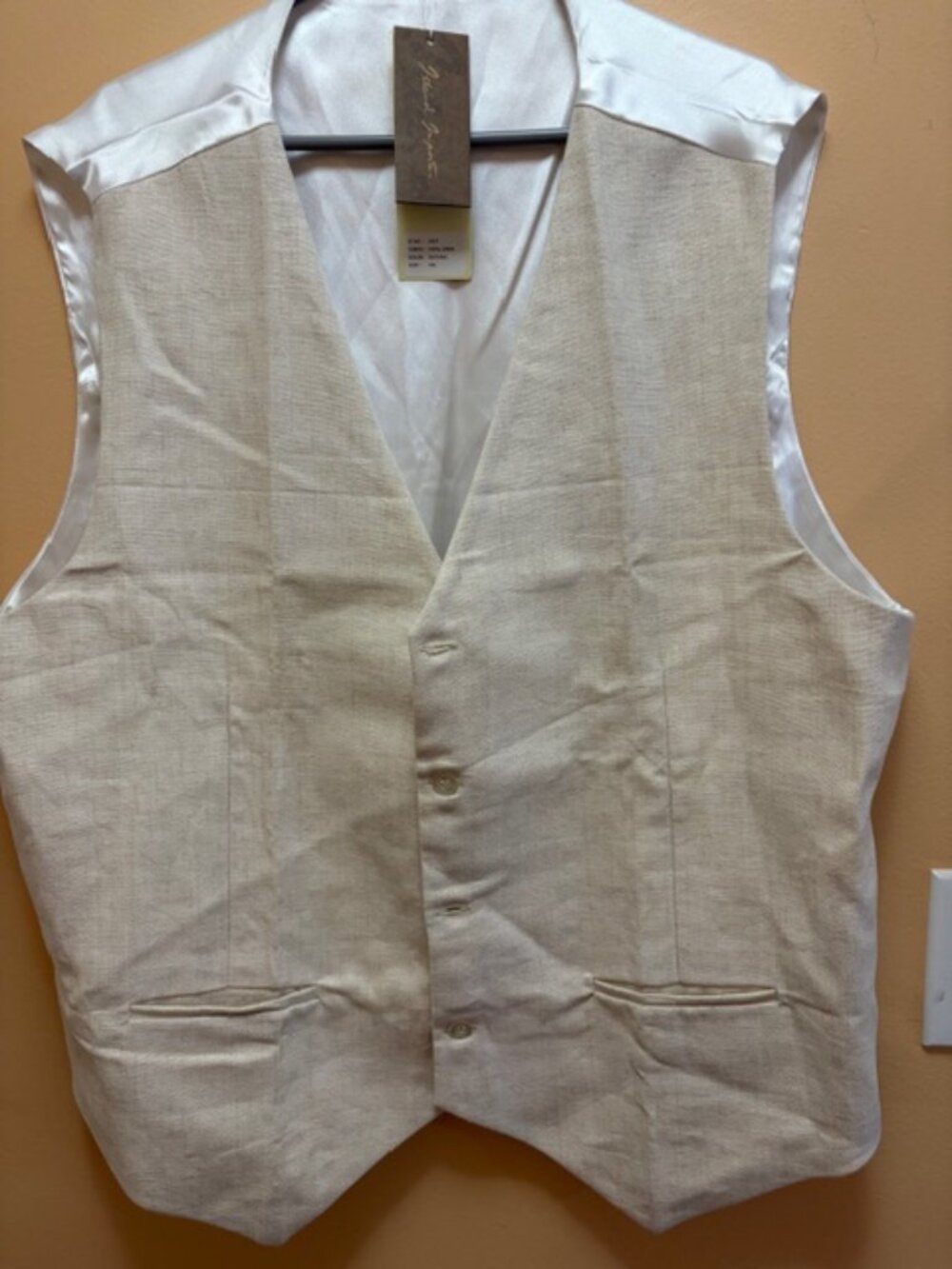 Island Importer 100% linen vest